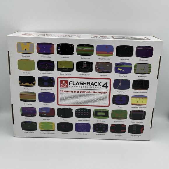 Atari Flashback 4 Classic Game Console 40th Anniversary - 75 Games WITH POSTER - Picture 16 of 16